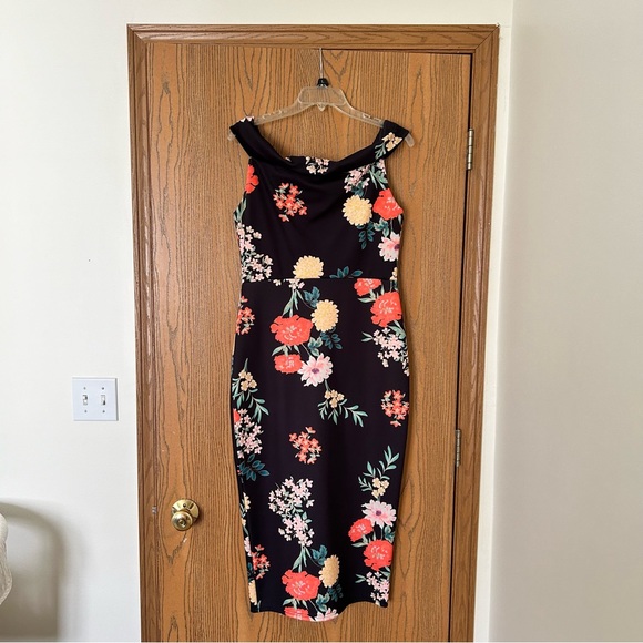 {ASOS} A-line Floral Off the Shoulder Dress - Picture 4 of 5